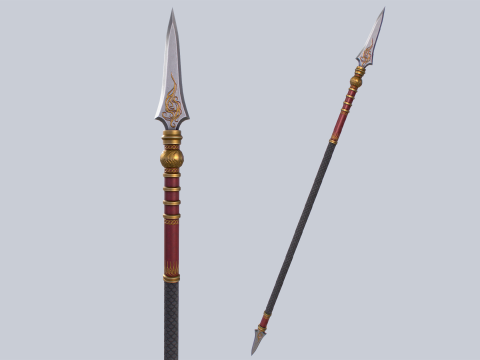Draconic spear 3D Model