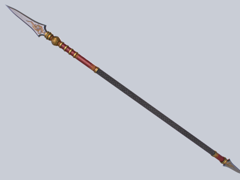 Draconic spear Modello 3D