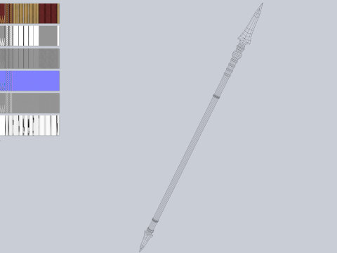 Draconic spear Modello 3D