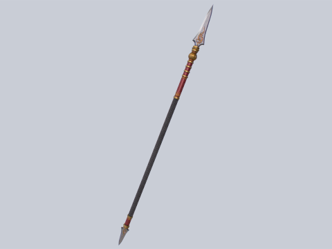 Draconic spear Modello 3D