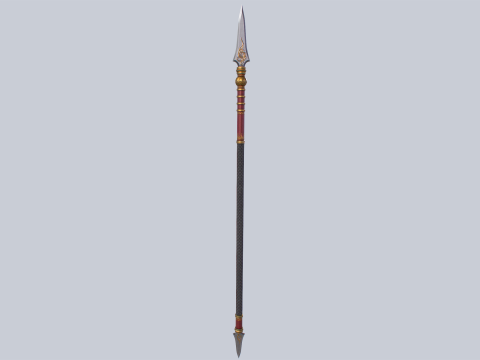 Draconic spear Modello 3D