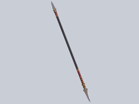 Draconic spear Modello 3D