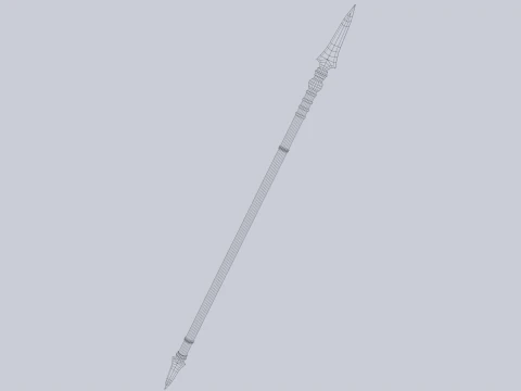 Ejderha mızrağı 3D Model