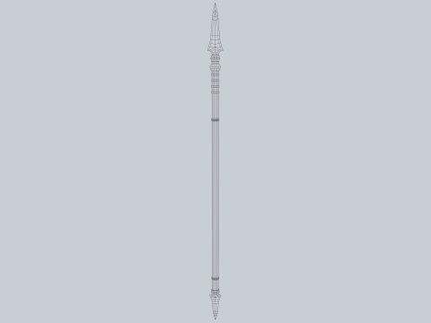 Draconic spear Modello 3D