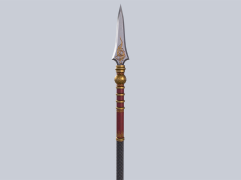 Draconic spear Modello 3D