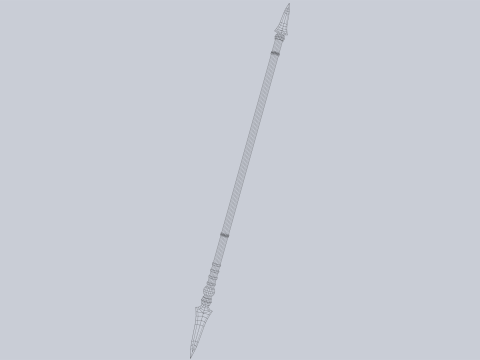 Draconic spear Modello 3D
