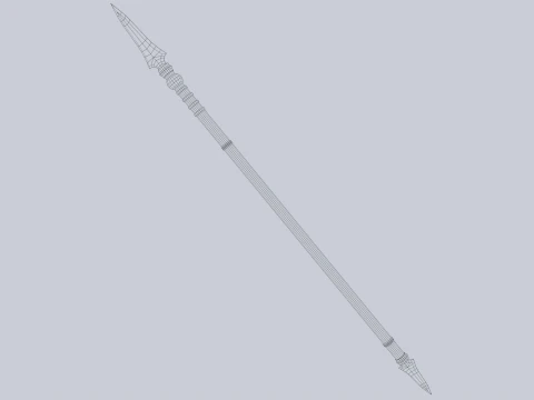 Ejderha mızrağı 3D Model