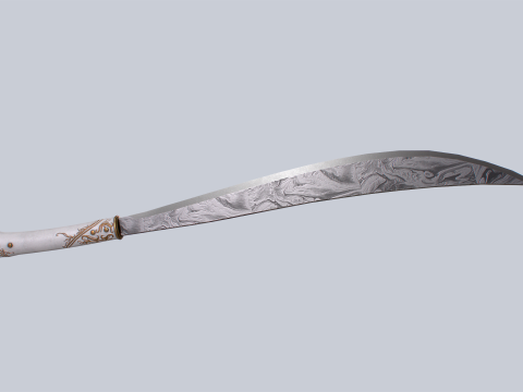 Damascus bolo 3D 모델