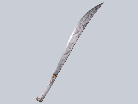 Damascus bolo 3D 모델