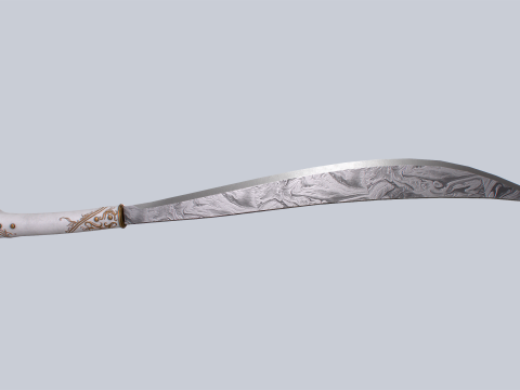 Damascus bolo 3D 모델