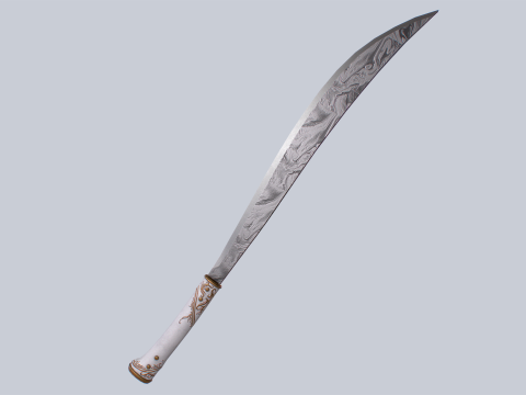 Damascus bolo 3D 모델