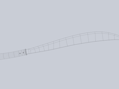 Damascus bolo 3D 모델