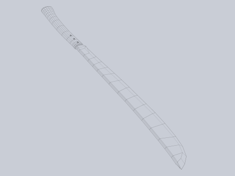 Silver bolo 3D-Modell