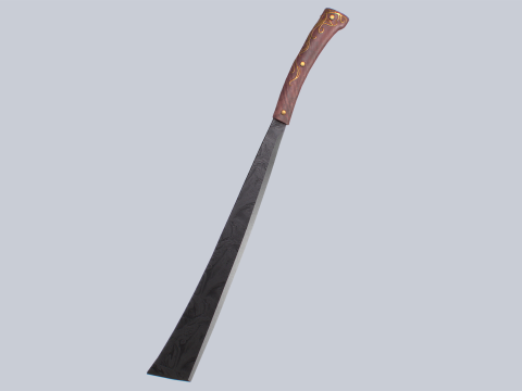 Black hardened bolo Modèle 3D