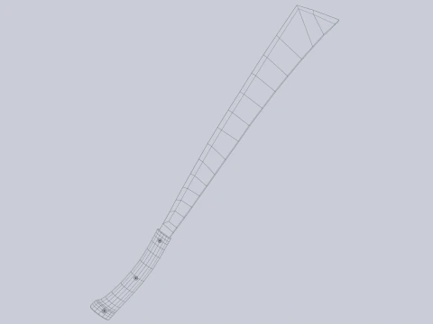 Bolo temprato nero Modello 3D