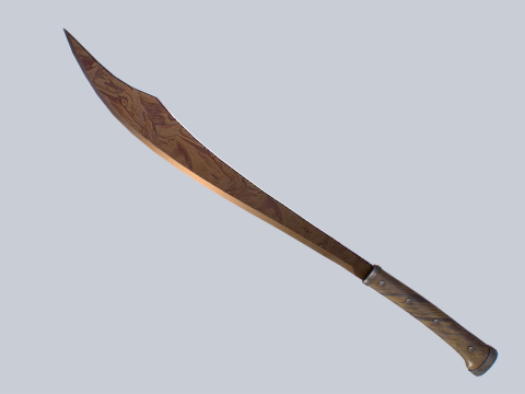 Old rusty bolo 3D Model