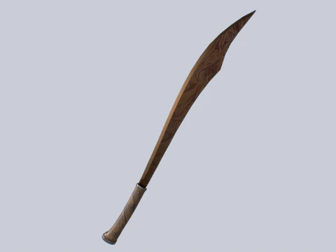 Old rusty bolo 3D Model