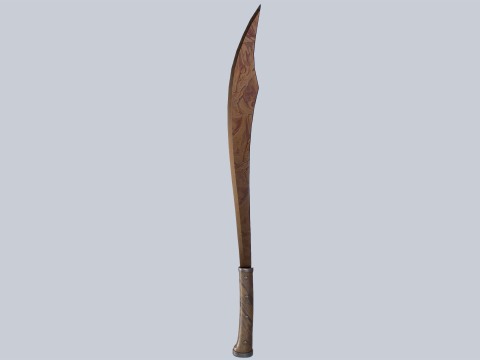 Old rusty bolo 3Dモデル