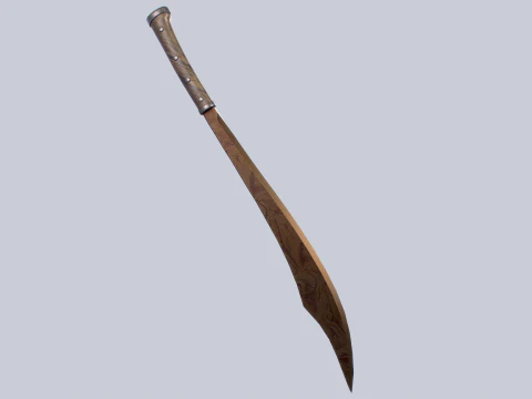 Old rusty bolo 3D Model