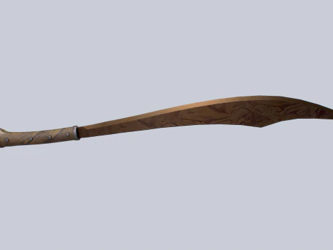 Old rusty bolo 3D Model