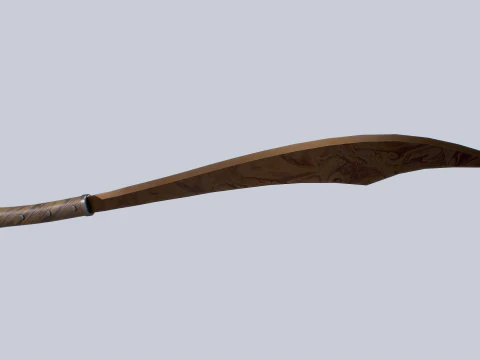 Old rusty bolo 3D Model