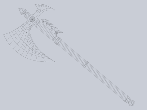 Frostbite axe 3D Model