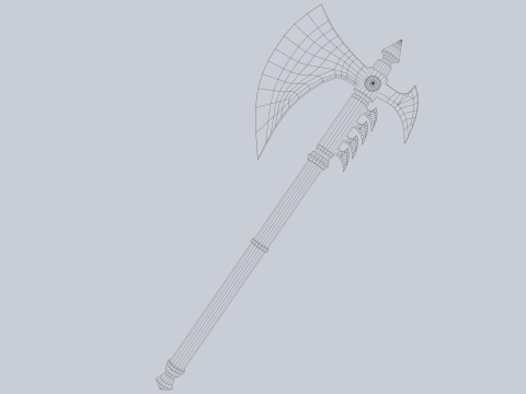 Frostbite axe 3D Model