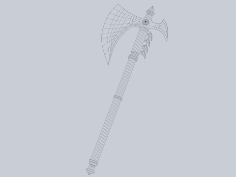 Frostbite axe 3D Model
