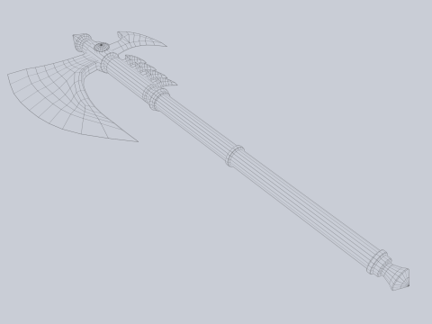 Frostbite axe 3D Model