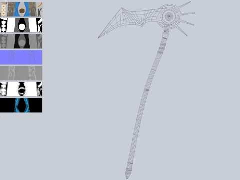 Frostbite scythe 3D 모델