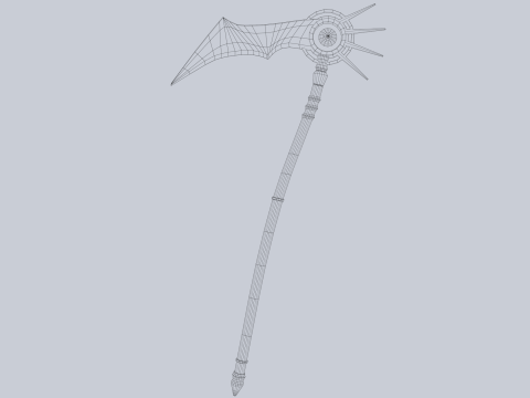 Frostbite scythe 3D 모델