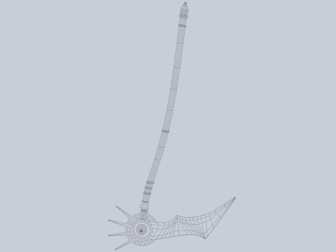 Frostbite scythe 3D 모델