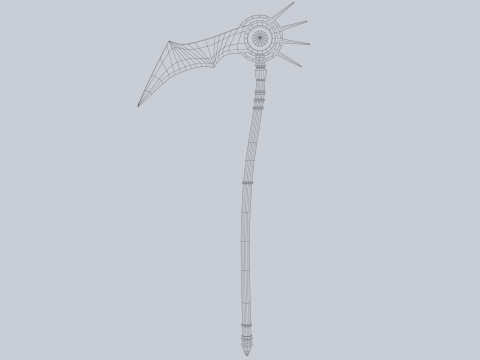 Frostbite scythe 3D 모델