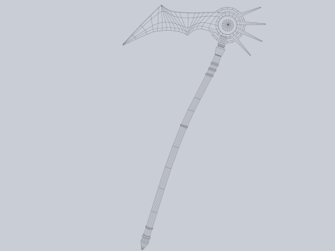 Frostbite scythe 3D 모델