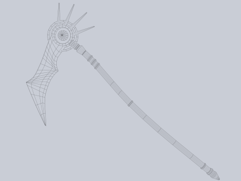 Frostbite scythe 3D 모델