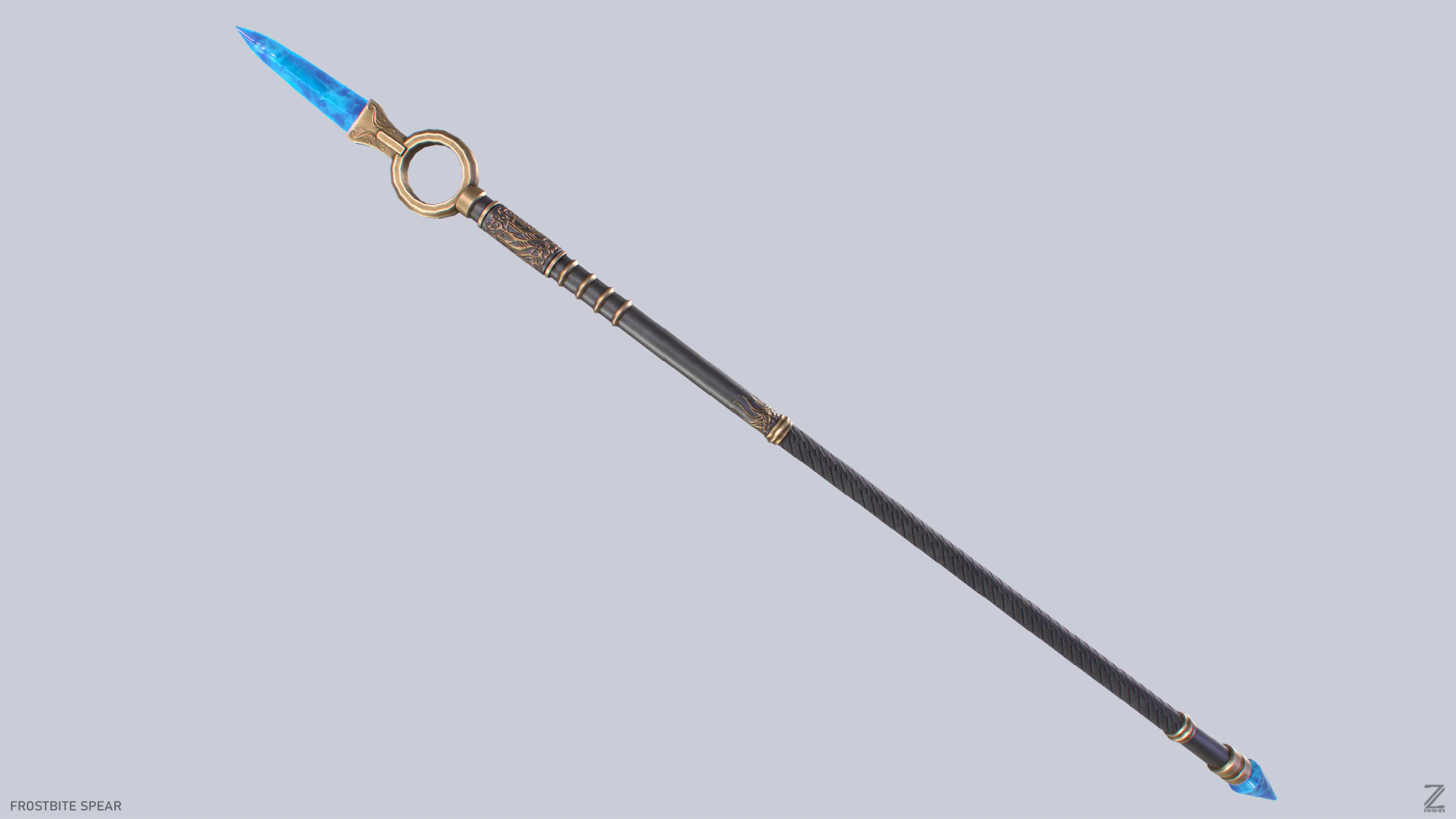 Frostbite spear 3D Model .c4d .max .obj .3ds .fbx .stl .blend