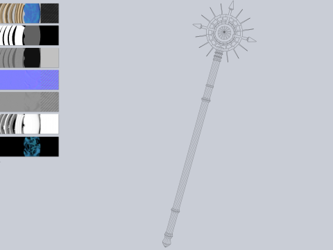 Frostbite staff 3D Модель