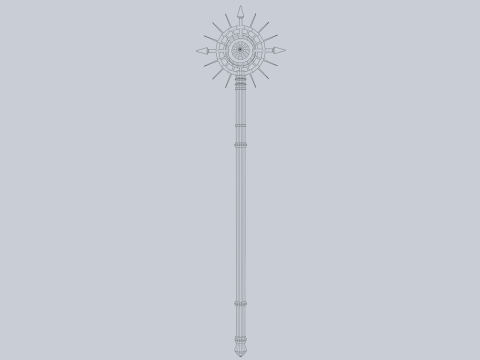 Frostbite staff 3D Модель