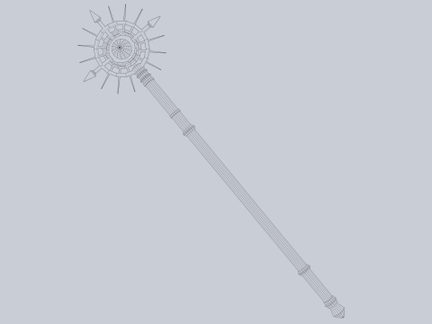 Frostbite staff 3D Модель