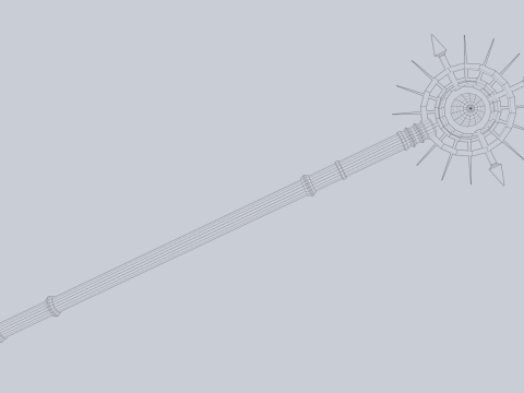 Frostbite staff 3D Модель