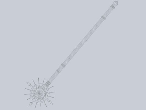 Frostbite staff 3D Модель