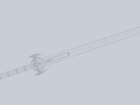 Frostbite sword 3D Модель