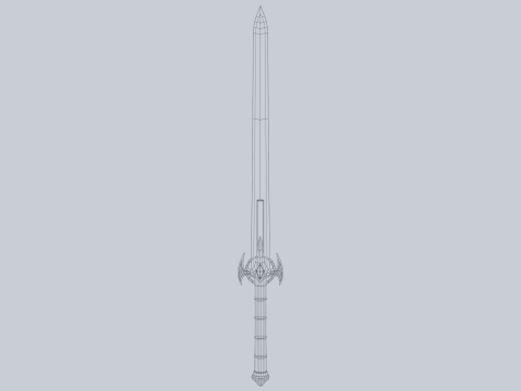 Frostbite sword 3D Модель