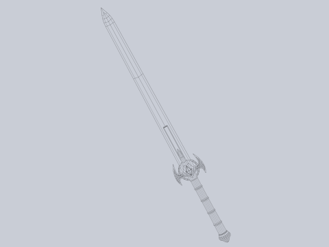 Frostbite sword 3D Модель