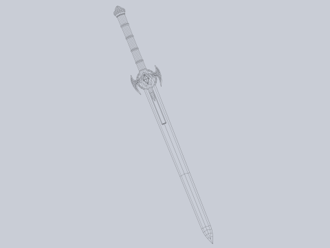 Frostbite sword 3D Модель