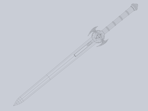 Frostbite sword 3D Модель