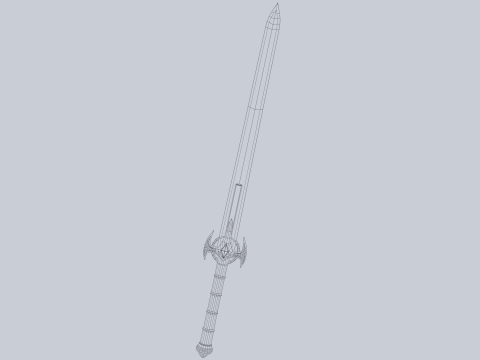 Frostbite sword 3D Модель