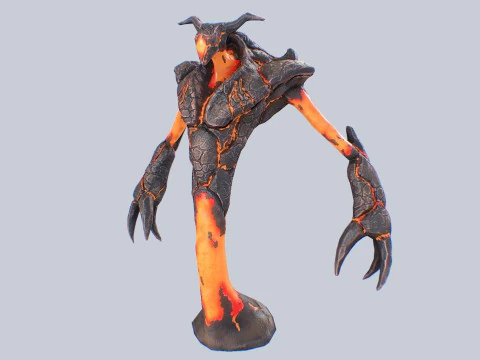 Magma creature 3D Model