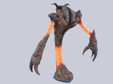 Magma creature 3D Model