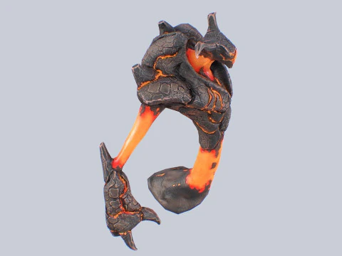 Magma creature 3D Model